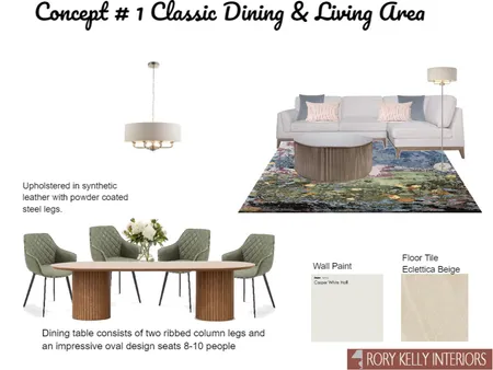 Concept #1 Dining & Living Area Interior Design Mood Board by CarCallaghan on Style Sourcebook