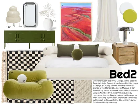 Bedroom 2 Interior Design Mood Board by Milly Jennings on Style Sourcebook