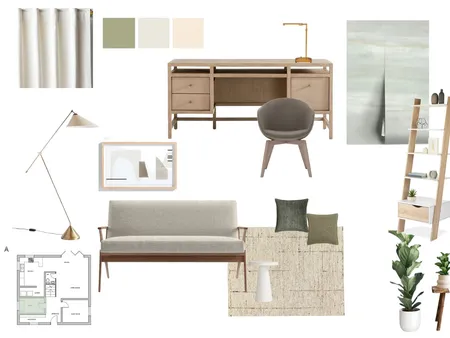 Assignment 9 - Study room Interior Design Mood Board by YSInterior on Style Sourcebook