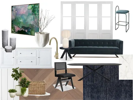 Wattle Dining_Checkboard floor Interior Design Mood Board by Tahmeika Napier Designs on Style Sourcebook