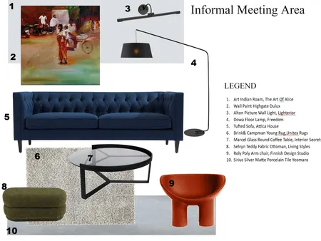 informal meeting Interior Design Mood Board by dolphitash on Style Sourcebook