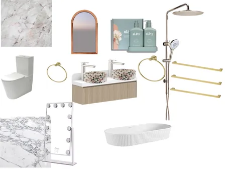 Bathtoom 5 STARS Interior Design Mood Board by Annette S. Interior design on Style Sourcebook