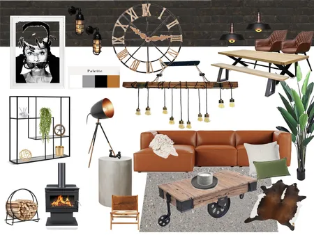 Industrial mood board 1 Interior Design Mood Board by CMAGAZZU on Style Sourcebook