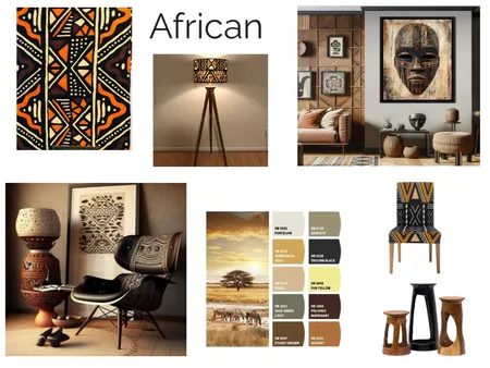 African Interior Design Mood Board by Zaeem on Style Sourcebook