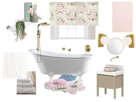 Girls bathroom Interior Design Mood Board by LeoraSoffer on Style Sourcebook