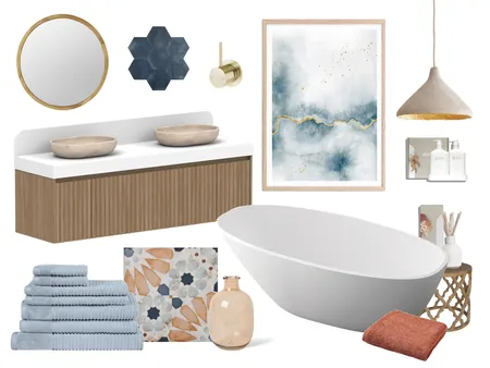 Bathroom Mood Board Interior Design Mood Board by Bella Living on Style Sourcebook