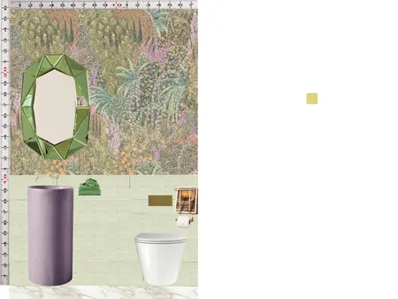 Powder Room Scale Design Green Interior Design Mood Board by dl2407 on Style Sourcebook