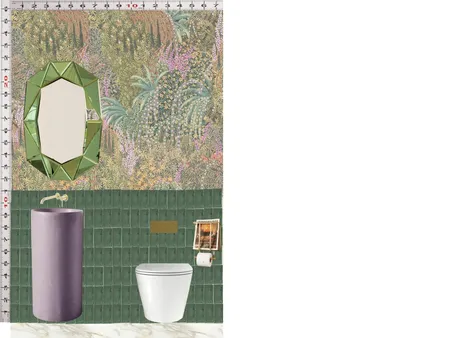 Powder Room Scale Design Green Interior Design Mood Board by dl2407 on Style Sourcebook