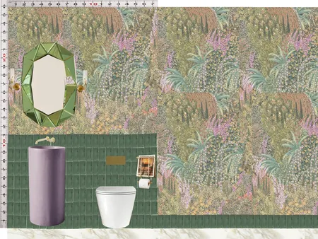 Powder Room Scale Design Green Interior Design Mood Board by dl2407 on Style Sourcebook