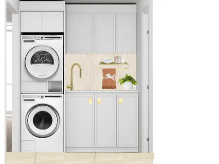 Otti Hampshire Laundry - White Washer Dryer Interior Design Mood Board by Velda on Style Sourcebook