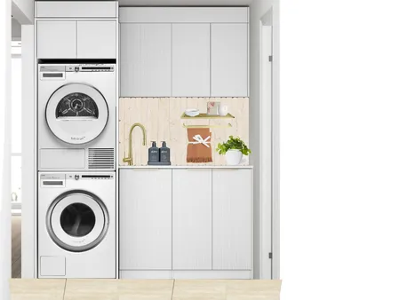 Otti Bondi Laundry - White Washer Dryer Interior Design Mood Board by Velda on Style Sourcebook