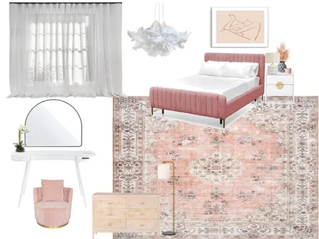 Teen Girl Bedroom Interior Design Mood Board by C22 Studio on Style Sourcebook