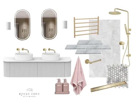 Bella and Sienna Ensuite Interior Design Mood Board by Rockycove Interiors on Style Sourcebook