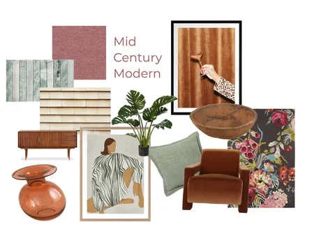 Mid century modern 1 Interior Design Mood Board by annablack on Style Sourcebook