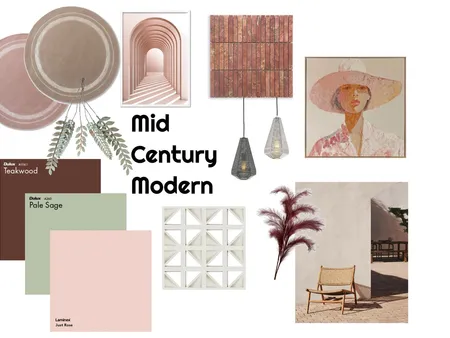 Mid Century Modern 2 Interior Design Mood Board by annablack on Style Sourcebook