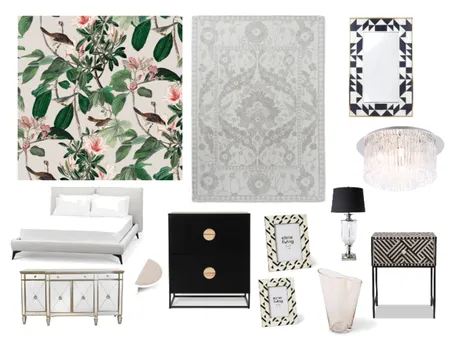 Graphic Bedroom Interior Design Mood Board by Sterlingrose on Style Sourcebook