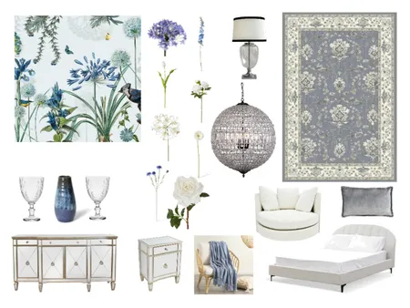 Blue Flowers Interior Design Mood Board by Sterlingrose on Style Sourcebook