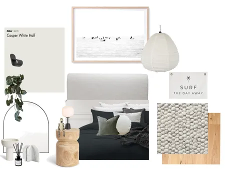 Surf vibes bedroom Interior Design Mood Board by P R O J E C T S // by wall 2 wall painting on Style Sourcebook