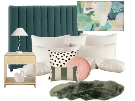 Emil Air BnB Bedroom Interior Design Mood Board by Katelyn Scanlan