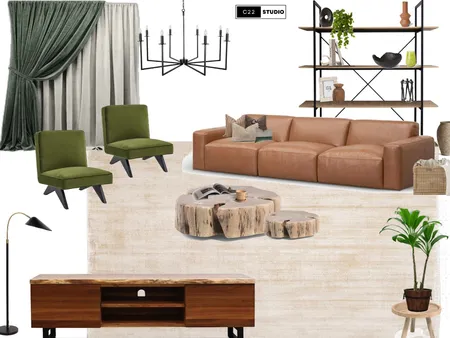 Rustic aesthetic living room Interior Design Mood Board by C22 Studio on Style Sourcebook