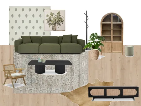 Green Living Room Interior Design Mood Board by Sinamolnar on Style Sourcebook