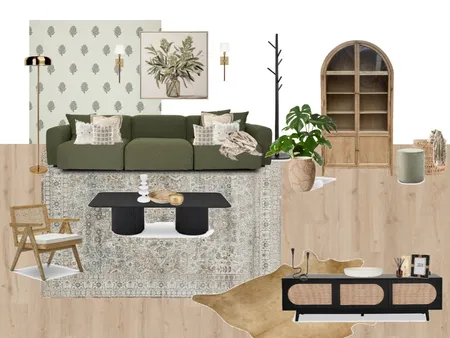 Green Living Room Interior Design Mood Board by Sinamolnar on Style Sourcebook