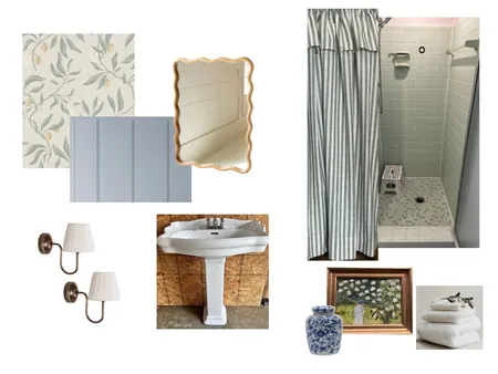 Runion's Bathroom Wallpaper Interior Design Mood Board by Annacoryn on Style Sourcebook