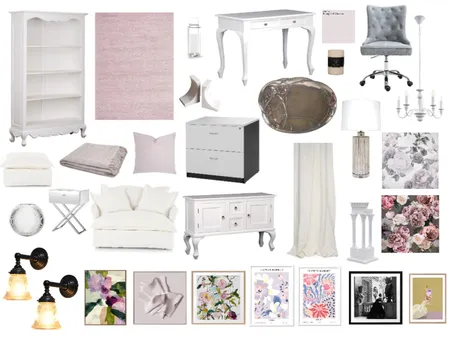 Lavender Study Interior Design Mood Board by Sterlingrose