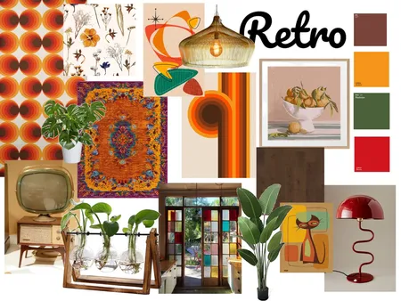 retro mood bored Interior Design Mood Board by Kiara on Style Sourcebook