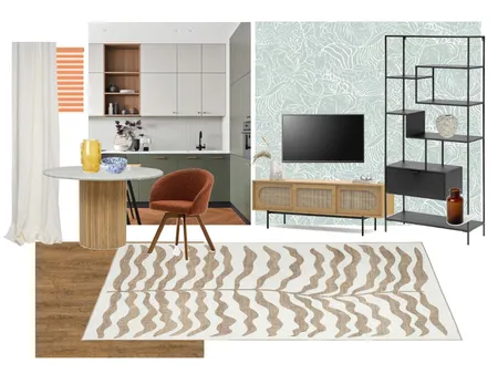 Modern living room and kitchen Interior Design Mood Board by Kate Yakhimovich on Style Sourcebook