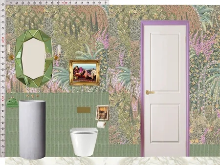 Powder Room Scale Design Green Mixer Taps Interior Design Mood Board by dl2407 on Style Sourcebook