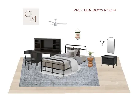 Pre-Teen Boy's Room - Traditional Rug Interior Design Mood Board by Casa Macadamia on Style Sourcebook