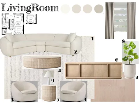 LivingRoom Interior Design Mood Board by Beata Toth on Style Sourcebook