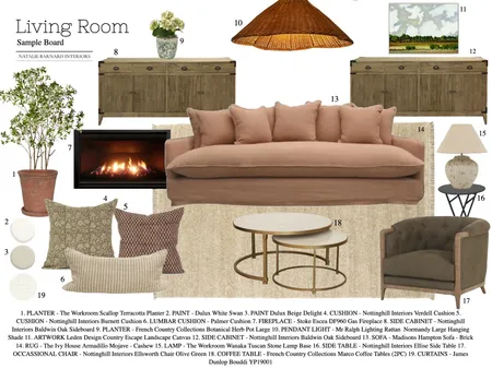 ASSIGNMENT 10 SAMPLE BOARD Interior Design Mood Board by Nataliebarnard