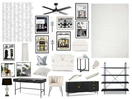 Monochrome Study Interior Design Mood Board by Sterlingrose on Style Sourcebook