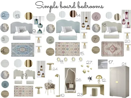 Simple board Hotel bedrooms Interior Design Mood Board by lisabet on Style Sourcebook