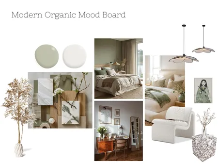 Sister's Modern Organic Bedroom Mood Board Interior Design Mood Board by ariapilgrim on Style Sourcebook