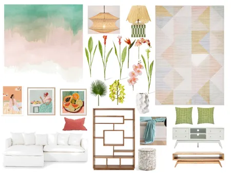 Pastel Tropics Interior Design Mood Board by Sterlingrose on Style Sourcebook