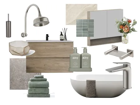 Bathroom Vibes Interior Design Mood Board by tarryn.billington@gmail.com on Style Sourcebook