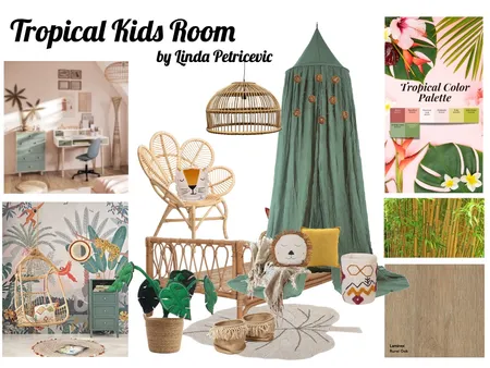 Tropical Kids Room Moodboard Interior Design Mood Board by palmtreelove.interiordesign on Style Sourcebook