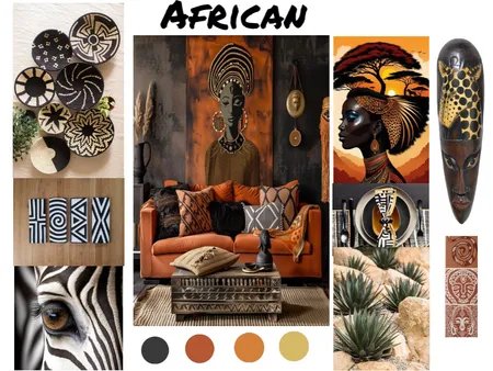 African Style Interior Design Mood Board by trac333 on Style Sourcebook