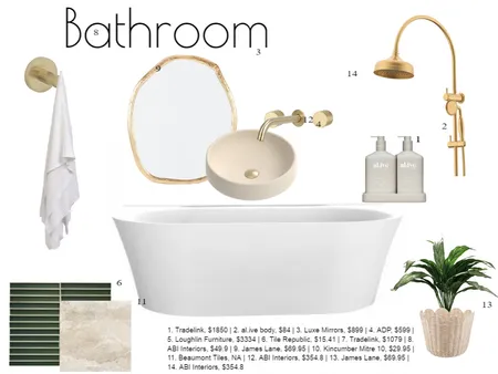 bathroom Interior Design Mood Board by pag0014 on Style Sourcebook