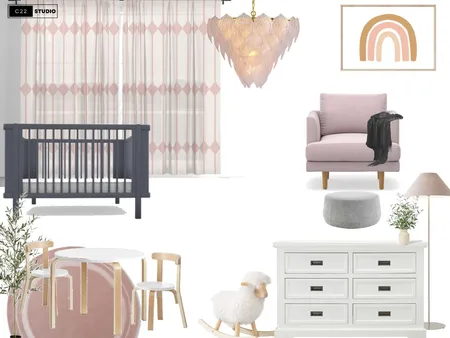 Baby girl nursey mood board Interior Design Mood Board by C22 Studio on Style Sourcebook