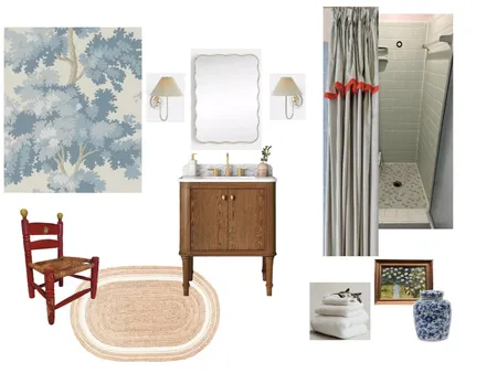 Runion's Bathroom Red and Blue Interior Design Mood Board by Annacoryn on Style Sourcebook