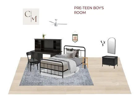 Pre-Teen Boy's Room - Traditional Rug Interior Design Mood Board by Casa Macadamia on Style Sourcebook