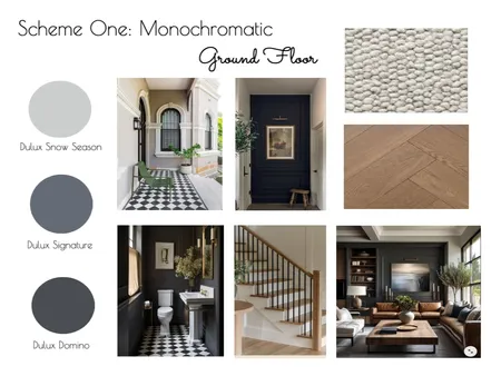 Scheme 1 - Ground Floor Interior Design Mood Board by MD Interiors