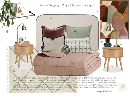 Property Styling Project Eltham - Concept Costed Interior Design Mood Board by liisabell1@hotmail.com on Style Sourcebook