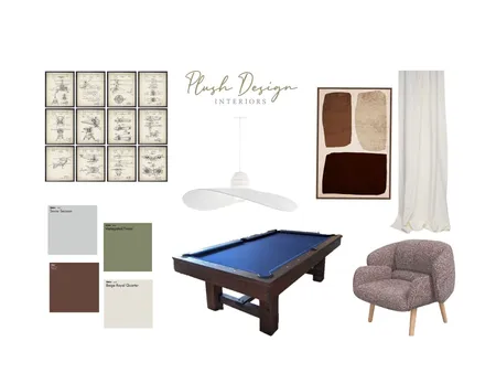 Games Room Interior Design Mood Board by elliewatson on Style Sourcebook