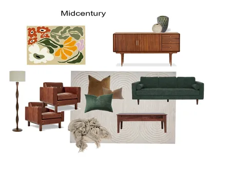 Midcentury ~ Rose Interior Design Mood Board by Simplestyling on Style Sourcebook