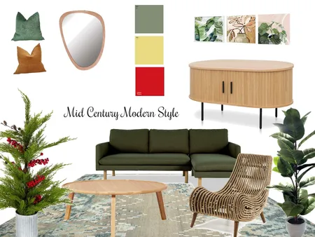 mid century modern Interior Design Mood Board by fafazri on Style Sourcebook